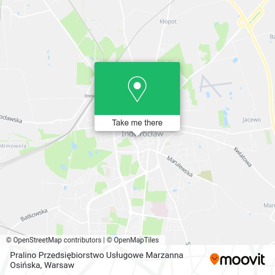 Pralino Przedsiębiorstwo Usługowe Marzanna Osińska map