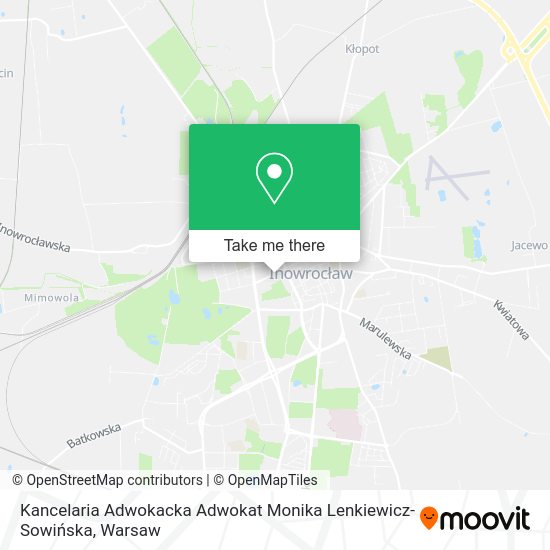 Kancelaria Adwokacka Adwokat Monika Lenkiewicz-Sowińska map