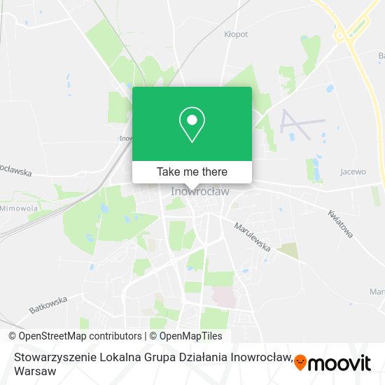 Карта Stowarzyszenie Lokalna Grupa Działania Inowrocław