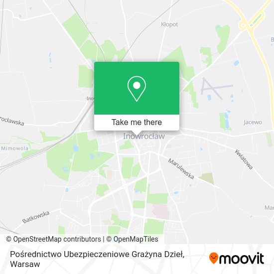 Pośrednictwo Ubezpieczeniowe Grażyna Dzieł map