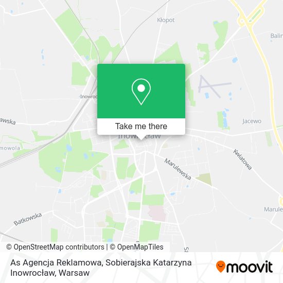 As Agencja Reklamowa, Sobierajska Katarzyna Inowrocław map