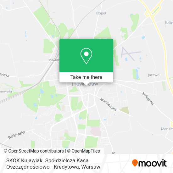 SKOK Kujawiak. Spółdzielcza Kasa Oszczędnościowo - Kredytowa map