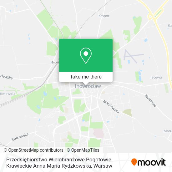 Przedsiębiorstwo Wielobranżowe Pogotowie Krawieckie Anna Maria Rydzkowska map