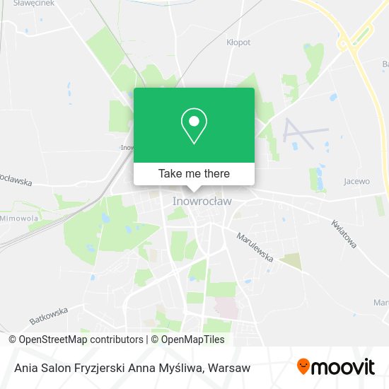 Ania Salon Fryzjerski Anna Myśliwa map