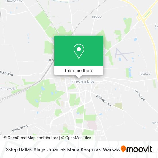 Sklep Dallas Alicja Urbaniak Maria Kasprzak map