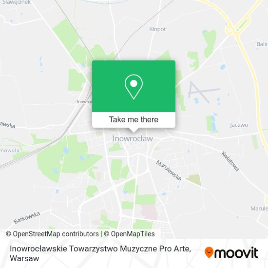 Inowrocławskie Towarzystwo Muzyczne Pro Arte map