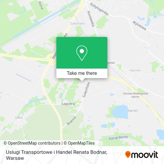 Uslugi Transportowe i Handel Renata Bodnar map