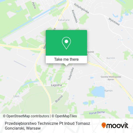 Przedsiębiorstwo Techniczne Pt Inbud Tomasz Gonciarski map