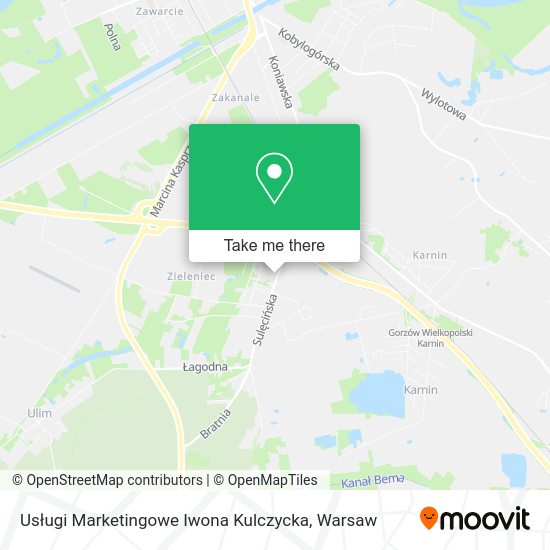 Usługi Marketingowe Iwona Kulczycka map