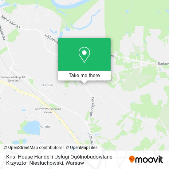 Kris- House Handel i Usługi Ogólnobudowlane Krzysztof Niesłuchowski map