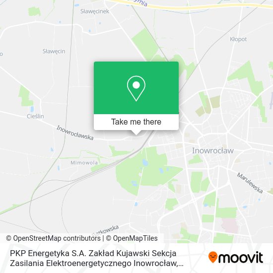 PKP Energetyka S.A. Zakład Kujawski Sekcja Zasilania Elektroenergetycznego Inowrocław map