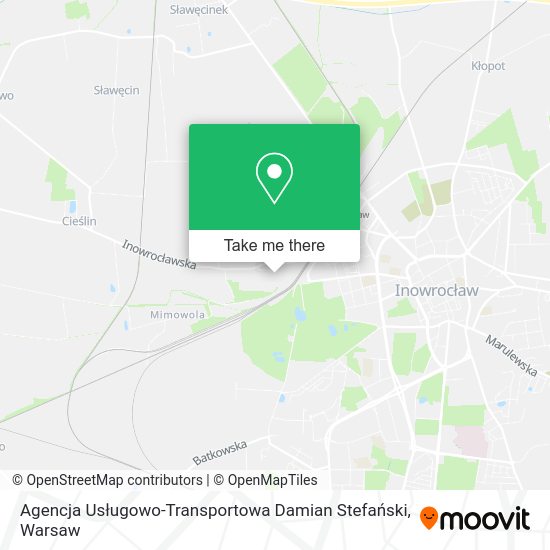 Agencja Usługowo-Transportowa Damian Stefański map