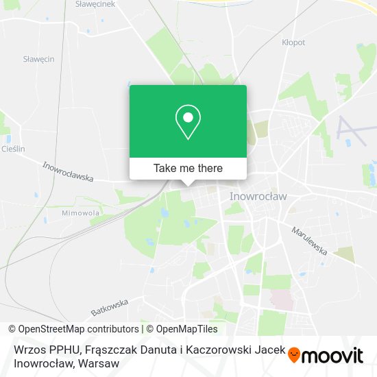 Wrzos PPHU, Frąszczak Danuta i Kaczorowski Jacek Inowrocław map