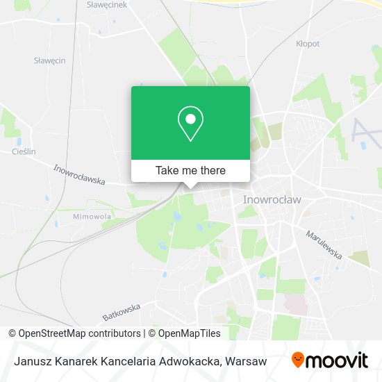 Janusz Kanarek Kancelaria Adwokacka map