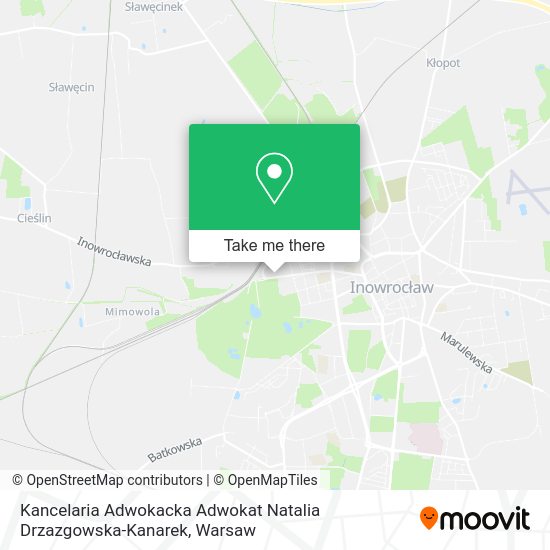 Kancelaria Adwokacka Adwokat Natalia Drzazgowska-Kanarek map