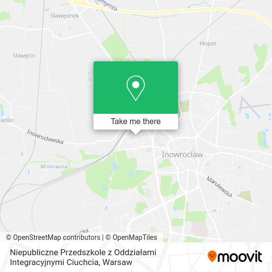 Niepubliczne Przedszkole z Oddziałami Integracyjnymi Ciuchcia map