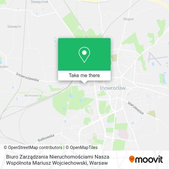 Biuro Zarządzania Nieruchomościami Nasza Wspólnota Mariusz Wojciechowski map