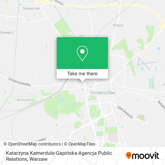 Katarzyna Kamerduła-Gapińska Agencja Public Relations map