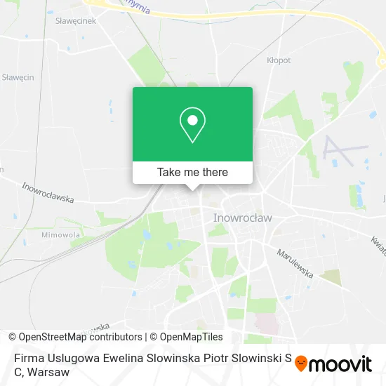 Карта Firma Uslugowa Ewelina Slowinska Piotr Slowinski S C