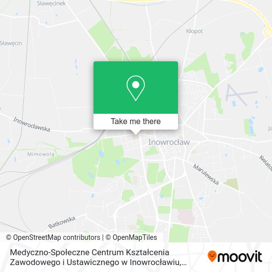 Medyczno-Społeczne Centrum Kształcenia Zawodowego i Ustawicznego w Inowrocławiu map