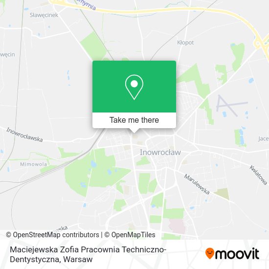 Карта Maciejewska Zofia Pracownia Techniczno-Dentystyczna