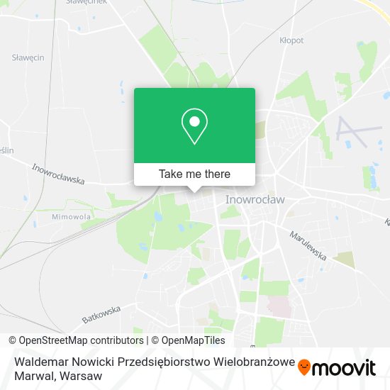 Waldemar Nowicki Przedsiębiorstwo Wielobranżowe Marwal map