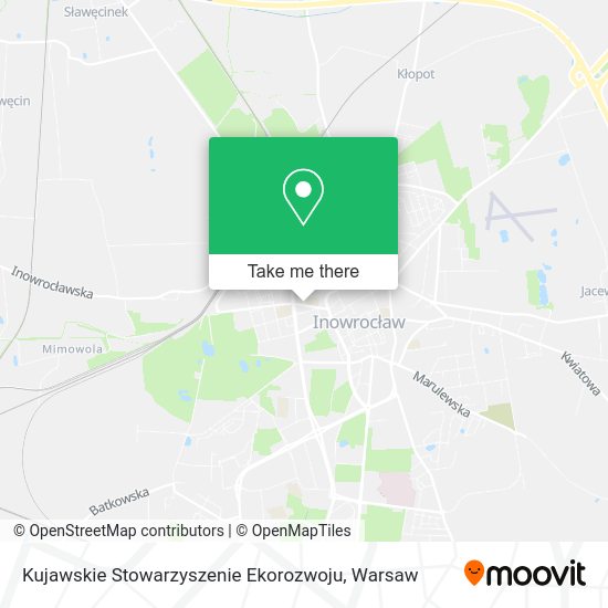 Kujawskie Stowarzyszenie Ekorozwoju map