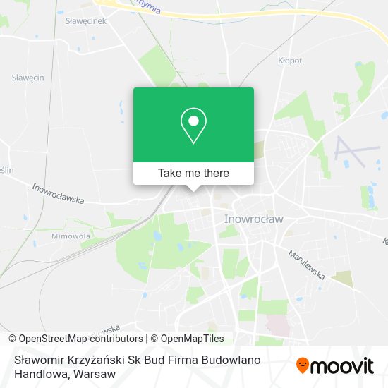 Sławomir Krzyżański Sk Bud Firma Budowlano Handlowa map