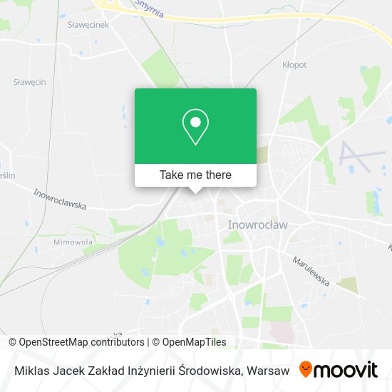 Miklas Jacek Zakład Inżynierii Środowiska map