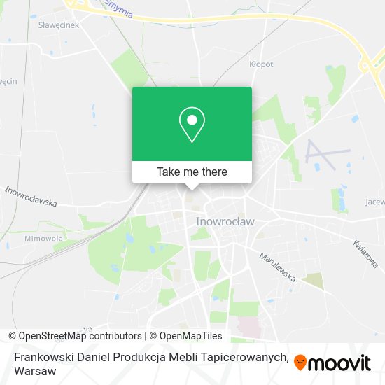 Frankowski Daniel Produkcja Mebli Tapicerowanych map