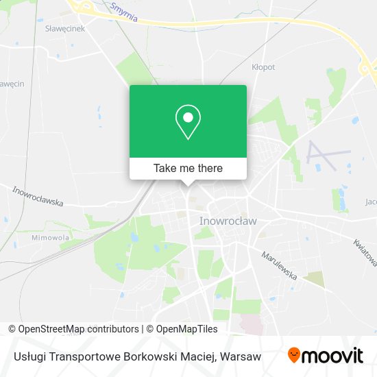 Usługi Transportowe Borkowski Maciej map