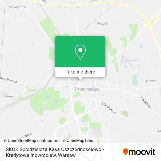 SKOK Spóldzielcza Kasa Oszczednosciowo - Kredytowa Inowrocław map