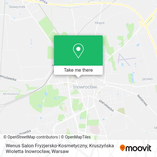 Wenus Salon Fryzjersko-Kosmetyczny, Kruszyńska Wioletta Inowrocław map