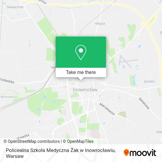 Policealna Szkoła Medyczna Żak w Inowrocławiu map