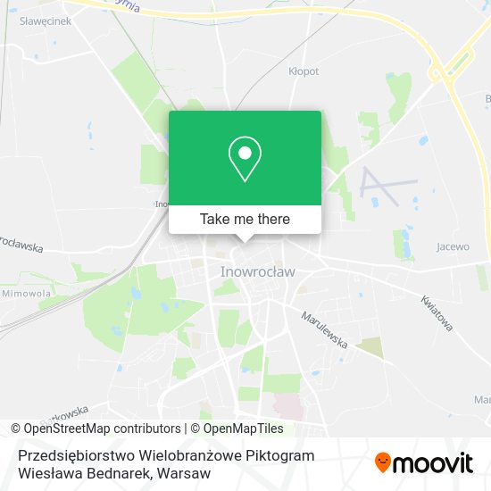 Przedsiębiorstwo Wielobranżowe Piktogram Wiesława Bednarek map