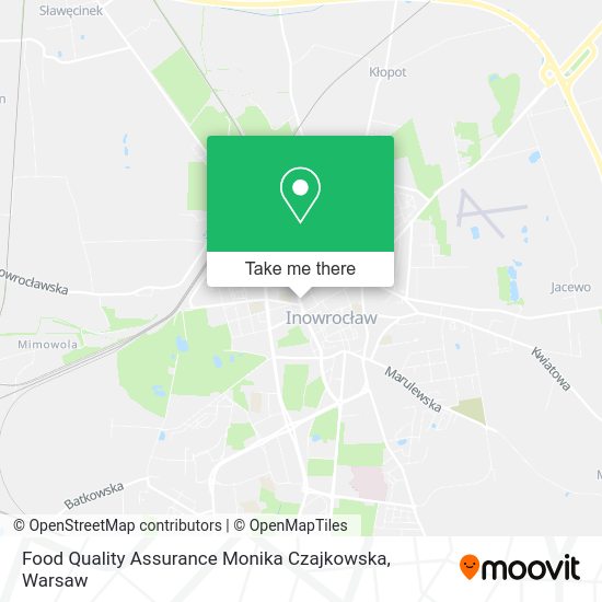 Food Quality Assurance Monika Czajkowska map