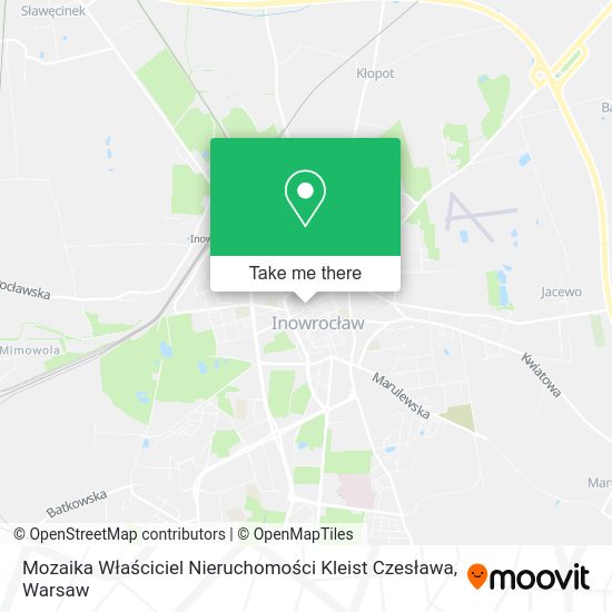 Mozaika Właściciel Nieruchomości Kleist Czesława map