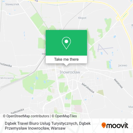 Dąbek Travel Biuro Usług Turystycznych, Dąbek Przemysław Inowrocław map