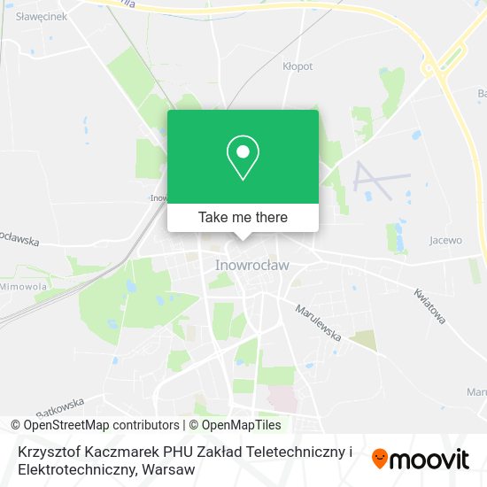 Krzysztof Kaczmarek PHU Zakład Teletechniczny i Elektrotechniczny map