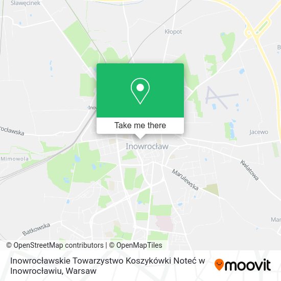 Карта Inowrocławskie Towarzystwo Koszykówki Noteć w Inowrocławiu