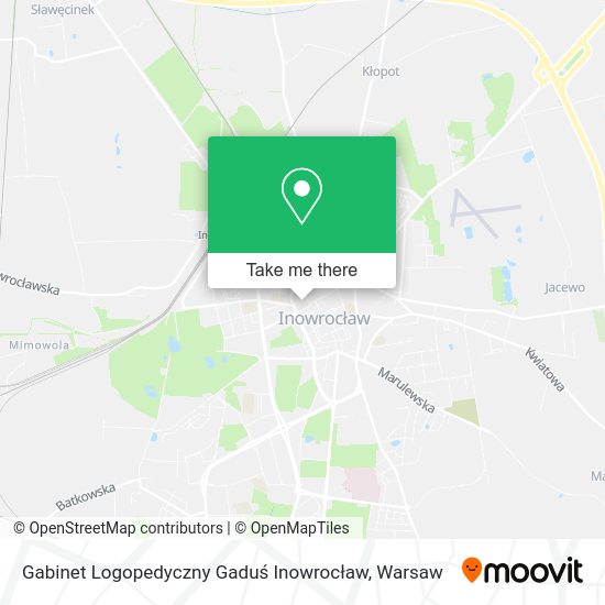 Gabinet Logopedyczny Gaduś Inowrocław map