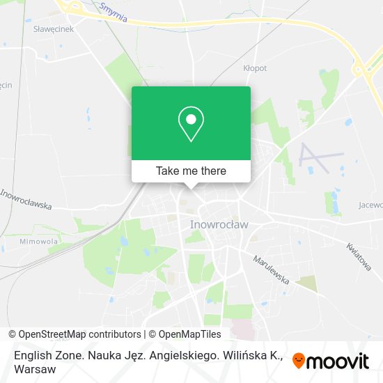 English Zone. Nauka Jęz. Angielskiego. Wilińska K. map