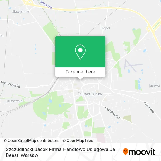 Карта Szczudlinski Jacek Firma Handlowo Uslugowa Ja Beest