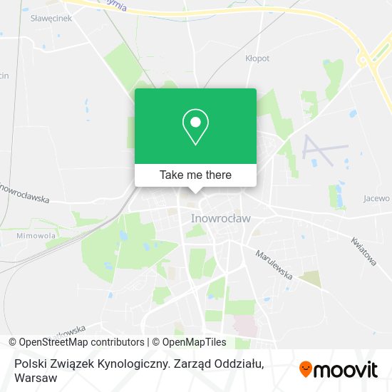 Polski Związek Kynologiczny. Zarząd Oddziału map