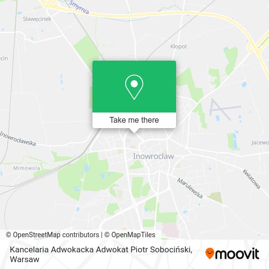 Kancelaria Adwokacka Adwokat Piotr Sobociński map