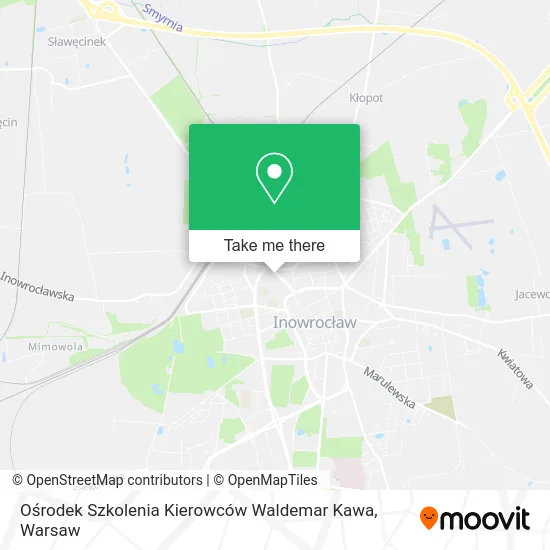 Карта Ośrodek Szkolenia Kierowców Waldemar Kawa