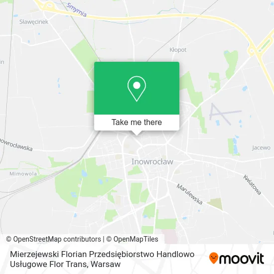 Карта Mierzejewski Florian Przedsiębiorstwo Handlowo Usługowe Flor Trans