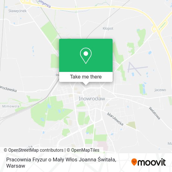 Pracownia Fryzur o Mały Włos Joanna Świtała map