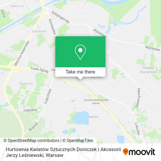 Hurtownia Kwiatów Sztucznych Doniczek i Akcesorii Jerzy Leśniewski map