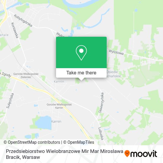 Карта Przedsiebiorstwo Wielobranzowe Mir Mar Miroslawa Bracik